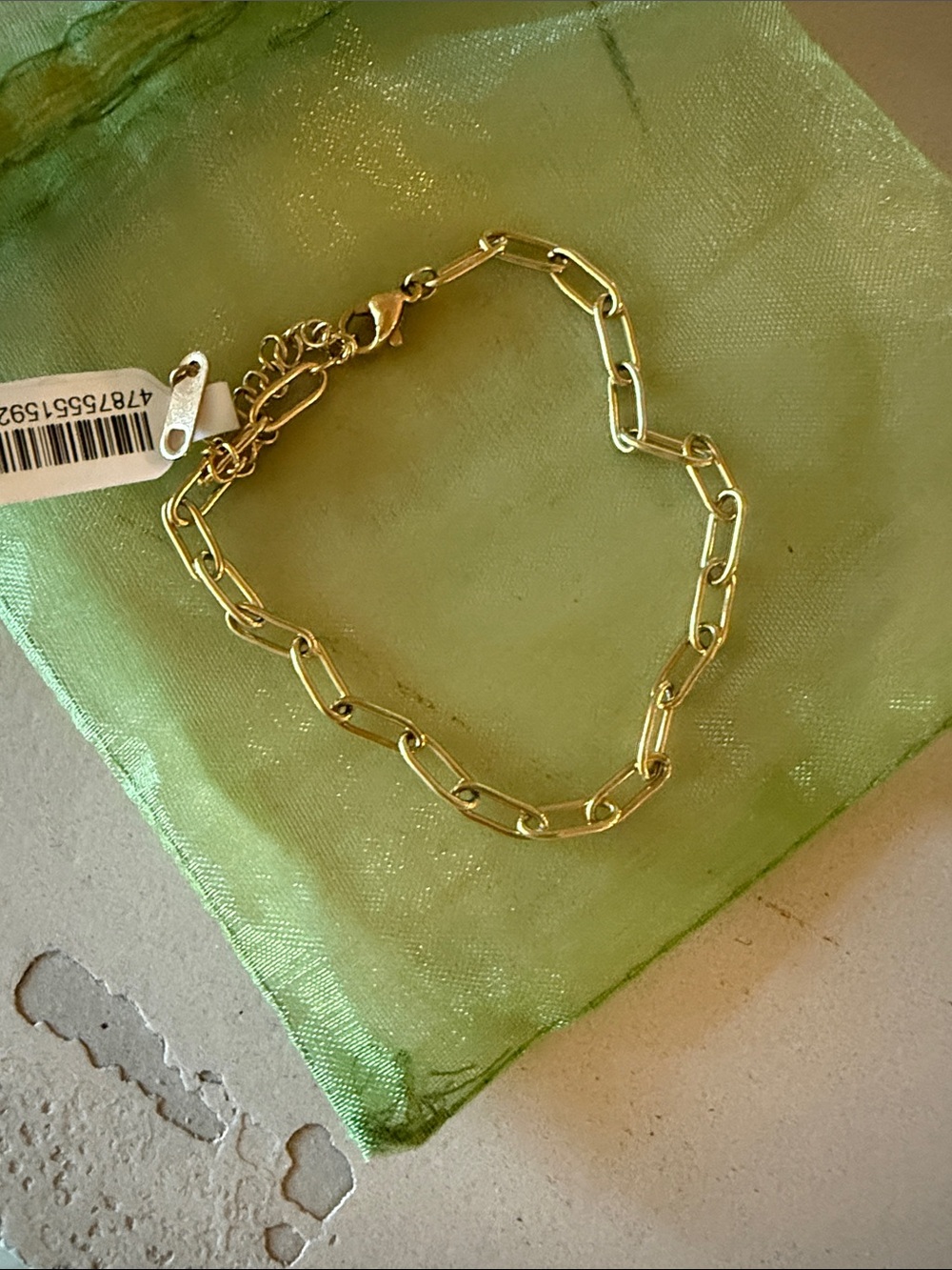 Anthropologie Gold Link Chain Bracelet - Women Jewelry